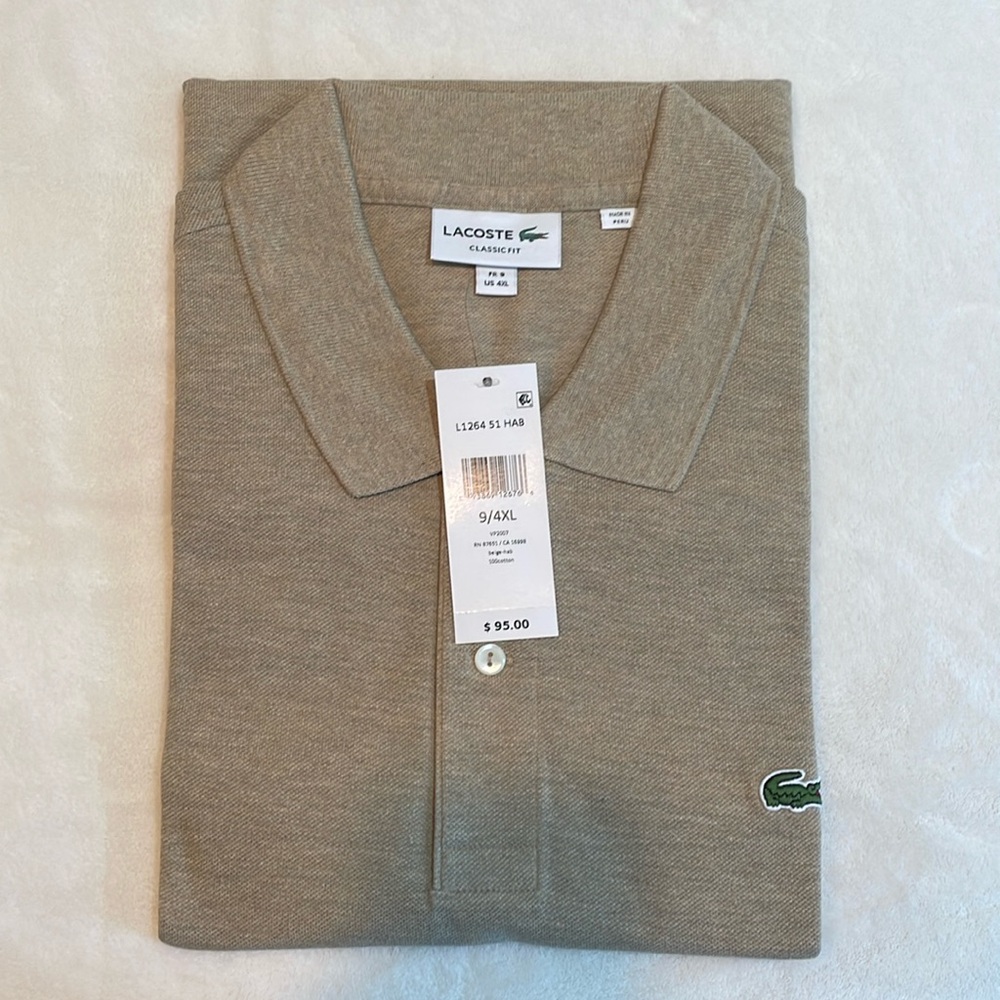 Brand new Lacoste short sleeve polo